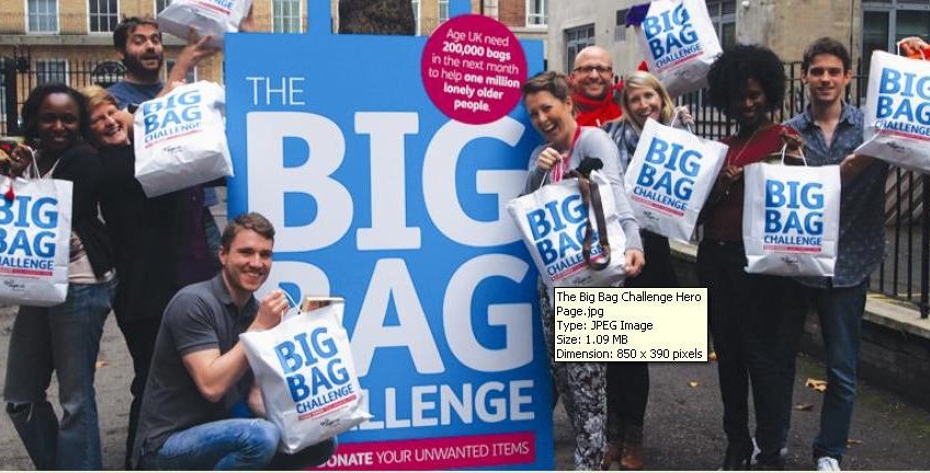 Clear your clutter to support The Big Bag Challenge