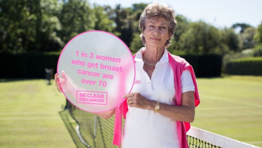 Virgina Wade supports over 70s breast cancer campaign