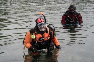 Ted Tandy from Morcambe dived to depths of 18m credit Ross Parry