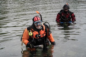 Ted Tandy from Morcambe dived to depths of 18m credit Ross Parry