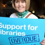 Parliament lobby by library staff against cuts on February 9th
