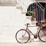 bicycle outside Italian house