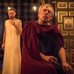 Stephen Boxer (Caesar), Samuel Collings (Jesus) in The Inn at Lydda - Photo by Marc Brenner