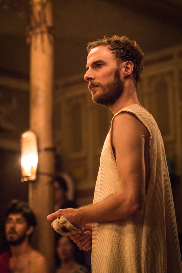 Samuel Collings (Jesus) in The Inn at Lydda - Photo by Marc Brenner