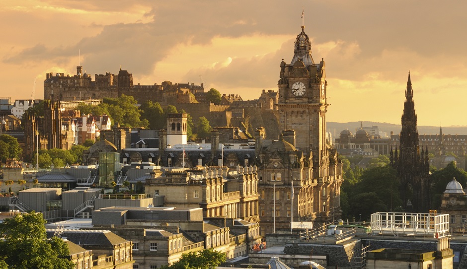 City of Edinburgh at sunset - Top Cities