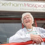 Edna Bateman 100-years-old working in the Rotherham Hospice charity shop Copyright SWNS.com - Credit Dean Atkins / SWNS.com