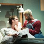 Andrew Garfield and Nathan Stewart Jarrett in Angels in America - Millennium Approches - Copyright Helen Maybanks