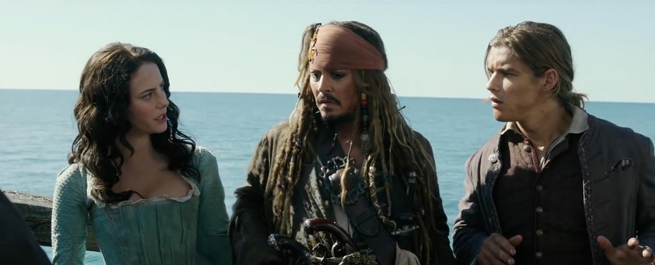 Johnny Depp, Kaya Scodelario and Brenton Thwaites in Pirates of the Caribbean: Salazar’s Revenge - Credit IMDB