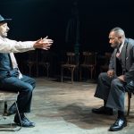 Tom Edden and Lenny Henry in The Resistible Rise of Arturo Ui - Credit Helen Maybanks