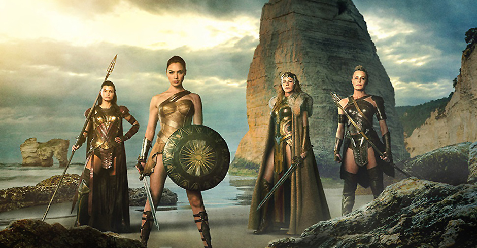 Robin Wright, Connie Nielsen, Gal Gadot and Lisa Loven Kongsli in Wonder Woman - Credit IMDB
