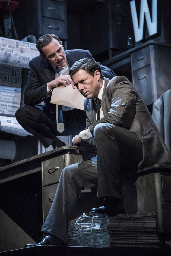 Bertie Carvel and Richard Coyle in Ink - Credit Marc Brenner
