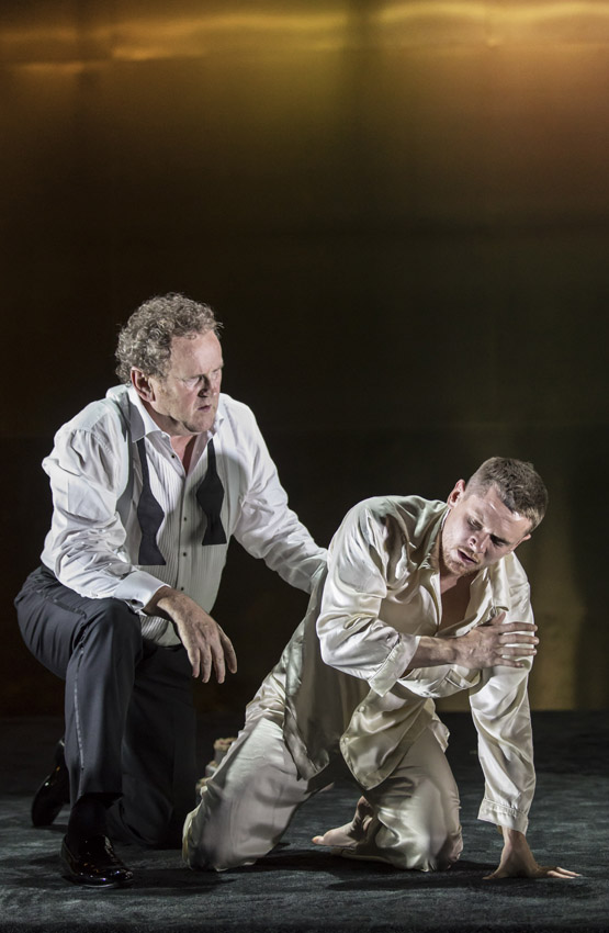 Jack OConnell and Colm Meaney in A Cat on a Hot Tin Roof - Credit Johan Persson