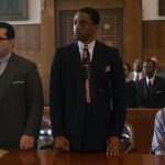Sterling K. Brown, Josh Gad and Chadwick Boseman in Marshall - Credi IMDB