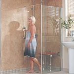 Mature woman in shower