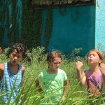 Brooklynn Prince, Valeria Cotto, and Christopher Rivera in The Florida Project - Credit IMDB