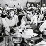 Gene Kelly, Spencer Tracy, Donna Anderson and Dick York in Inherit the Wind - Credit IMDB