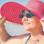 Woman in sun hat - Summer