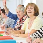 University of the Third Age U3A - Older people in a lesson