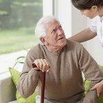 Carer helping elderly man - Credit Elderly SuperCarers - Jessica Davison