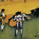 Bullfight, 1900 (pastels) by Pablo Picasso - Copyright AISA - Credit DACS