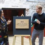 The Duke and Duchess unveiled a plaque celebrating the opening of the new theatre foyer at Bristol Old Vic.