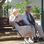 Retired couple on bench - Free for commercial use No attribution required - Credit Pixabay