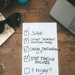Working holiday - To-do list