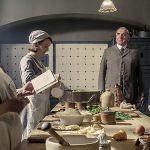 Jim Carter, Phyllis Logan, Lesley Nicol and Sophie McShera in Downton Abbey - Copyright 2019 Focus Features - Credit IMDB