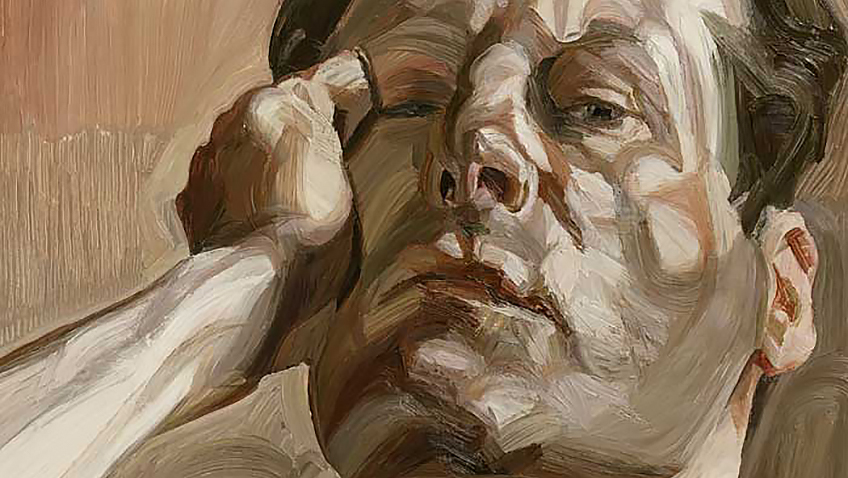 Man's Head, Self Portrait (1963), Lucian Freud