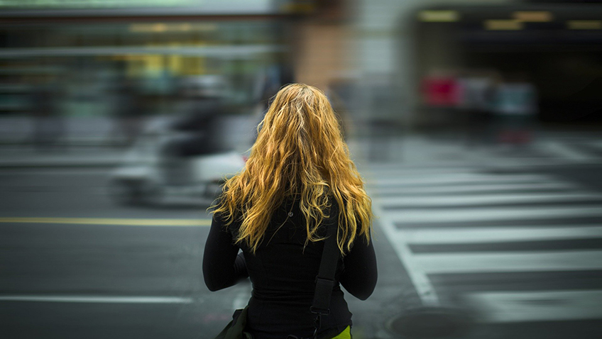 Girl crossing road - Free for commercial use No attribution required - Credit Pixabay