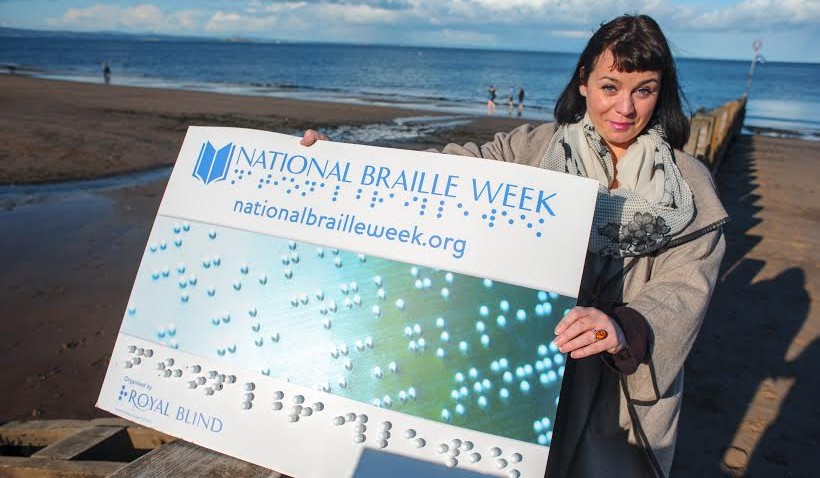 Top novelist helps launch National Braille Week 2014