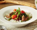 Spring Lamb Casserole With Minted Rice
