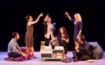 A giant brain hangs over the stage. Is the play also going to be way over the audience’s heads?