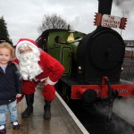 SWNS The Santa train at Middleton Railway, Leeds, West Yorkshire. See Ross Parry copy RPYRAILWAY : The world's oldest continuously working railway is set to continue full steam ahead over the festive period - with Santa Special Trains. Up to 4,000 adults and children are expected on board the festive locomotive during the run-up to Christmas. Kids will all receive a gift from Father Christmas on board the Middleton Railway line, in Leeds, West Yorks., which opened up in 1758. The 35-minute round trip between Moor Road and Park Halt costs #11 for children and #8 for adults. Andrew Gill, chair of the Middleton Railway Trust, said: "We've had people come dressed up in their Christmas jumpers and all sorts, and we have something like 16 Christmas trees in the Engine House. All the locomotives are decorated and everyone's in the spirit of Christmas.