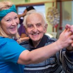 Ken Williamson, 93 dances with his instructor Jacqueline Dye. Credit SWNS