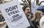 Celebrities join 500 marchers to save Lambeth libraries