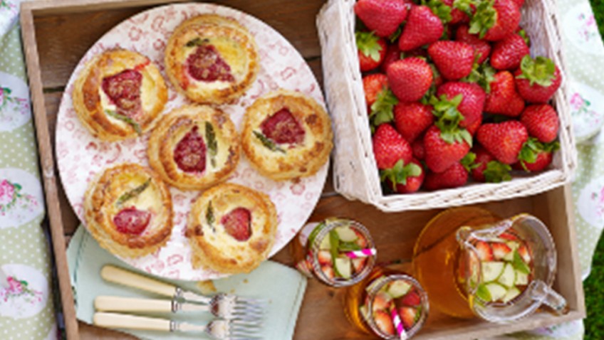 BerryWorld strawberry & British asparagus mini quiches