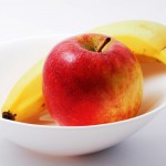 Apple and banana in bowl - Free for commercial use No attribution required - Credit Pixabay