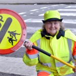 Lollipop lady retires from “temporary job” after 40 years