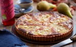 Poached Pear Frangipane Tart