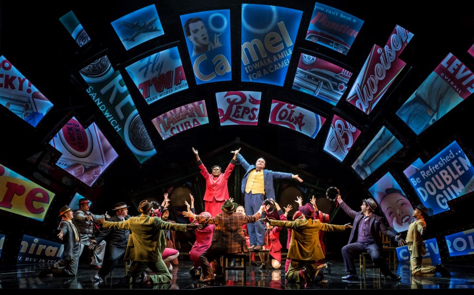 The cast of Guys and Dolls at The Phoenix Theatre Photographer Johan