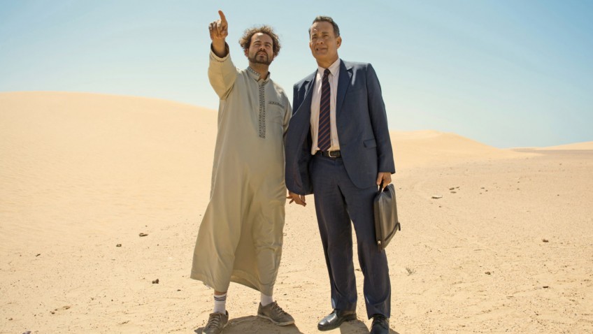 Tom Hanks in a real and mystical desert in Saudi Arabia