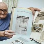 Norman MacRae a 90-year-old is trying to set world record for the most letters printed in newspapers