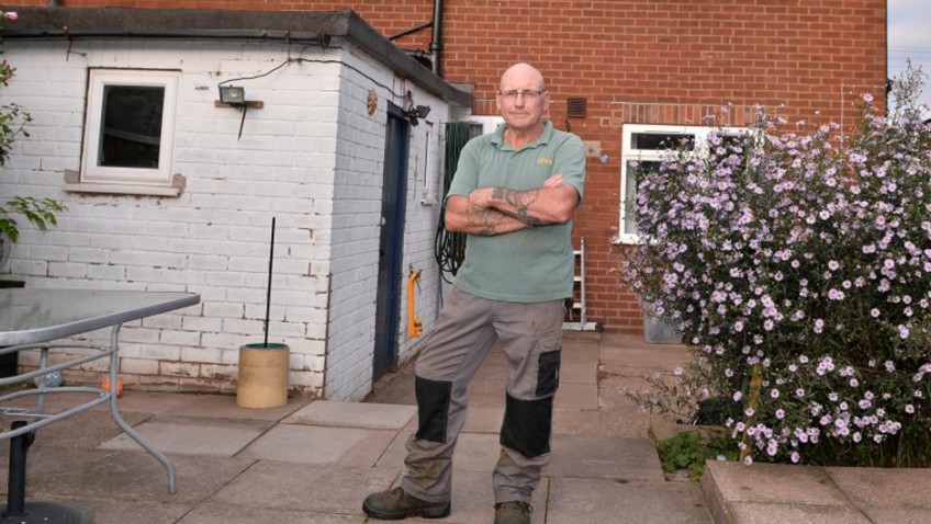 Grandad is struck by a freak bolt of lightning