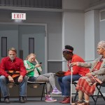 people in waiting room for cancer treatment