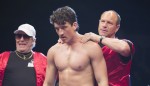 Aaron Eckhart, Ciarán Hinds and Miles Teller in Bleed for This - Credit IMDB
