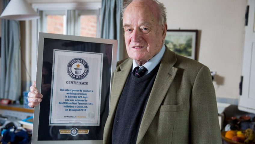 Britain’s longest serving priest has celebrated his 100th birthday