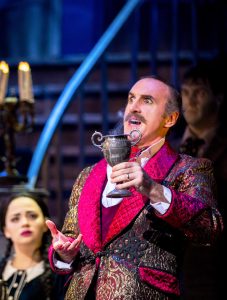 Carrie Hope Fletcher and Cameron Blakely in The Addams Family - Credit Matt Martin