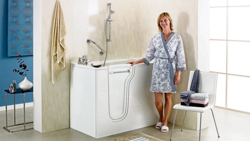 Easy access bathrooms for safer bathing