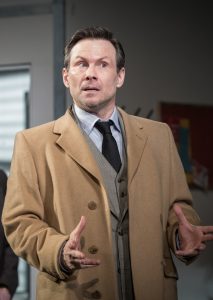 Christian Slater in Glengarry Glen Ross - Copyright Marc Brenner